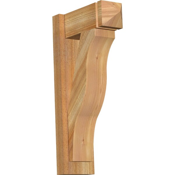 Ekena Millwork Funston Arts & Crafts Rough Sawn Outlooker, Western Red Cedar, 6"W x 14"D x 26"H OUT06X14X26FST03RWR - main